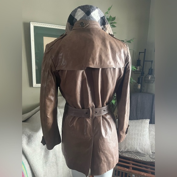 Burberry Leather Trench Coat - Picture 7 of 16